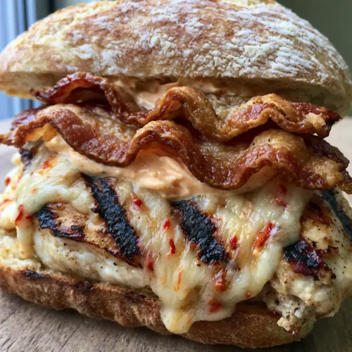 Home 3 Grilled Chicken Bacon Ciabatta with Spicy Chipotle Mayo