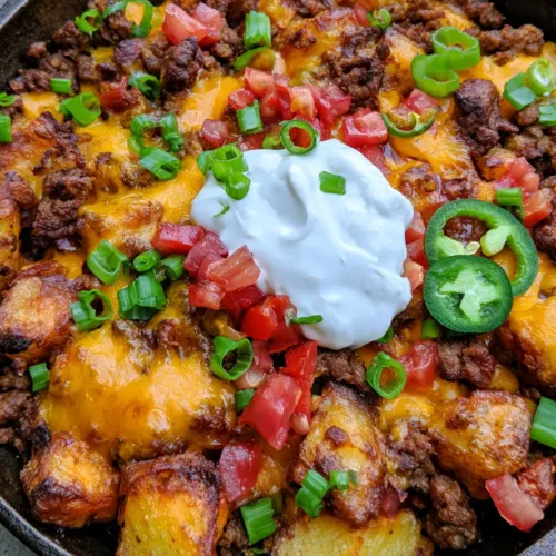 Cheesy Taco Potatoes: The Ultimate One-Pan Crispy Skillet Comfort