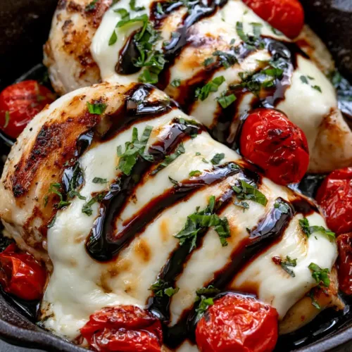 Balsamic Mozzarella Chicken: The Ultimate Skillet Caprese Dinner