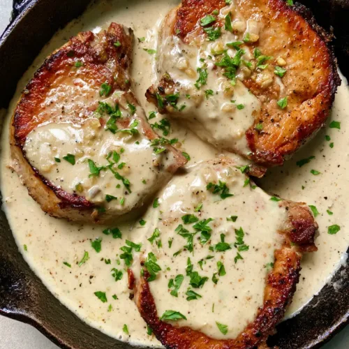 Creamy Garlic Pork Chops: The Ultimate One-Pan Cast Iron Masterpiece