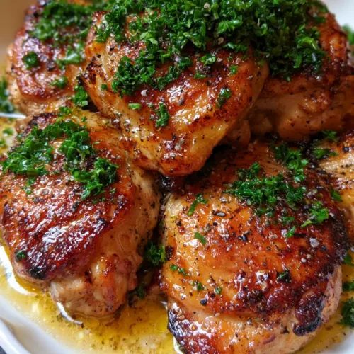 Slow Cooker Chicken Thighs With A Caramelized Honey-Gold Butter Glaze