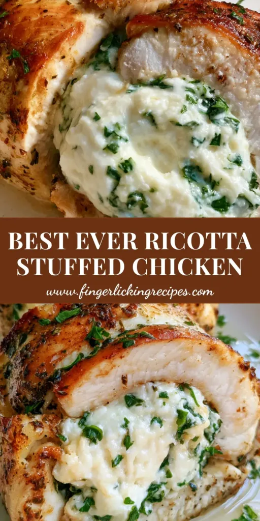 Herbed Ricotta Stuffed Chicken Rolls with Golden Pan-Seared Perfection 5 A close-up shot of Herbed Ricotta Stuffed Chicken Rolls sliced into rounds, showcasing the creamy white herb-flecked center and golden-brown seared exterior on a white plate.