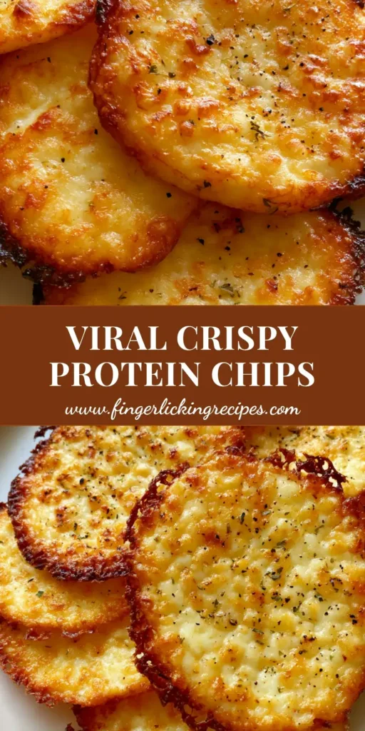 A stack of thin, circular Cottage Cheese Chips on a white plate showing toasted golden brown edges and bubbly texture.
