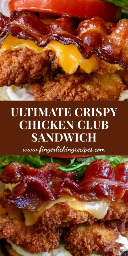A handheld smartphone photo of a Loaded Chicken Club Sandwich on toasted sourdough with craggy chicken and dripping garlic aioli.